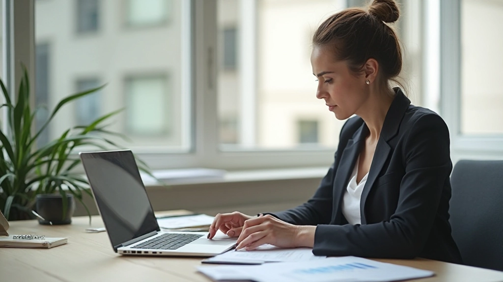 Человек анализирует бюджет на рабочем столе с графиками и таблицами